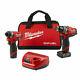 New Milwaukee 2598-22 M12 Fuel 2-tool Hammer Drill & Hex Impact Driver Kit