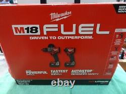 NEW Milwaukee 3697-22 M18 FUEL 18V 5Ah Hammer Drill/Impact Driver 2pc Combo Kit