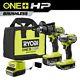 Ryobi One+thp 18v Brushless Cordless Hammer Drill / 4-mode Impact Driver Kit