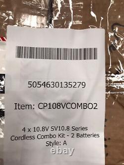 Sealey CP108VCOMBO2 SV108 Series 4 x 10.8V Cordless Combo Kit 2 Batteries (A)