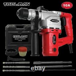 Toolman Electric Power Rotary Hammer Drill Driver 10 Amp For Heavy Duty Corded