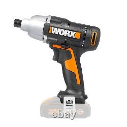 WORX WX902 18V Impact Driver & Hammer Drill Cordless 2.0Ah Batteries & Charger