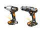Worx Wx938 18v (20v Max) Cordless Impact Driver And Hammer Drill Twin Pack