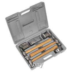 Cb507 Sealey Panel Beating Set 7pc Fixed Hickory Shafts Panel Outils