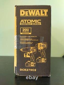 Dewalt Dck279c2 Atomique 20v Max Hammer Conducteur D'impact Conducteur D'impact Combo Brushless