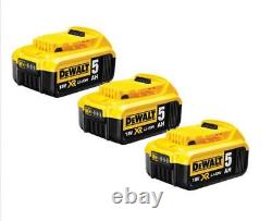 Dewalt Dck665p3t 18v Xr Cordless 6 Pièces Power Tool Kit Inc 3x 5.0ah Battons