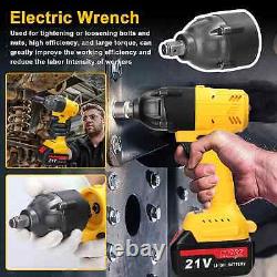 Ensemble d'outils électriques 7 en 1 avec perforateur à marteau, clé à molette, tronçonneuse, meuleuse + batteries UK