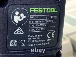 Festool 576511 Bhc18 Basic 18v 4ah Sds Plus Bl Hammer Drill Bare Unit Dans Le Cas