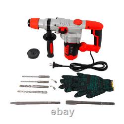 Kit d'outils électriques pour la démolition de béton avec marteau-piqueur, perforateur, perforateur à mèche et burineur.