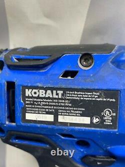 Kobalt 4 Pc 24v Combo Sans Brosse Kdd-524b-03 Kid-324b-03 Kmt-124b-03 Kg42403