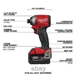 M18 Fuel Lithium-ion Cordless Hammer Drilling And Impact Driver Kit Avec Multi-outils