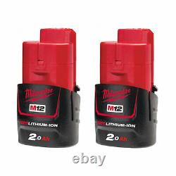 Milwaukee 12v Twin Kit M12 Brushed Hammer Drill - Impact Driver Twin Set