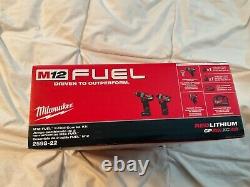 Milwaukee 2598-22 M12 Fuel 2 Outils Combo Kit 1/2 Marteau Et 1/4 Pilote De Hexagone