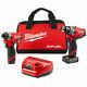 Milwaukee 2598-22 M12 Hammer Drill Carburant Et Hex Impact Driver