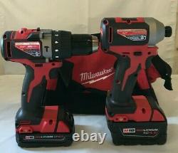 Milwaukee 2893-22cx M18 Brushless 2-tool Hammer Drill/impact Combo Kit, Gr