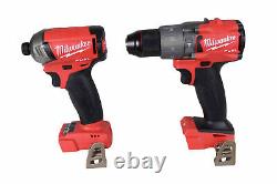 Milwaukee 2999-22 M18 Fuel 2-tool Kit, Marteau De Forage Et De Purge 1/4 Conducteur D'impact