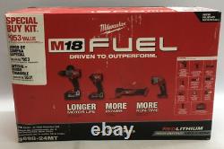 Milwaukee 3698-24mt M18 Fuel 18v Kit De Combo Sans Fil Lithium-ion