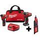 Milwaukee Hammer Drill And Impact Driver Combo Kit Avec Outil Rotatif Rouge (2-outil)