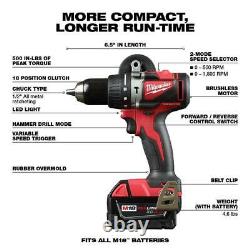 Milwaukee Hammer Perceuse/impact/scie Circulaire Combo Kit 18-volt (3-outil) 2-batterie
