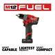 Milwaukee Impact Driver/hammer Drill 12-volt 1700 Rpm (2-outil)
