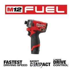 Milwaukee Impact Driver/hammer Drill 12-volt 1700 RPM (2-outil)