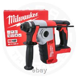 Milwaukee M18bh-0 18v Li-ion Compact Sds Hammer Drill Avec Bande Libre 8m/26f