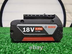Perceuse à percussion sans fil Bosch GBH 18V-21 avec x2 batteries 18V-4Ah et chargeur/étui.